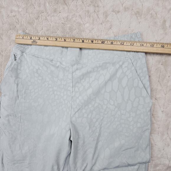 Athleta Brooklyn Jogger Pants Womens 10 Gray Textured Lined Athletic Running - Picture 3 of 7
